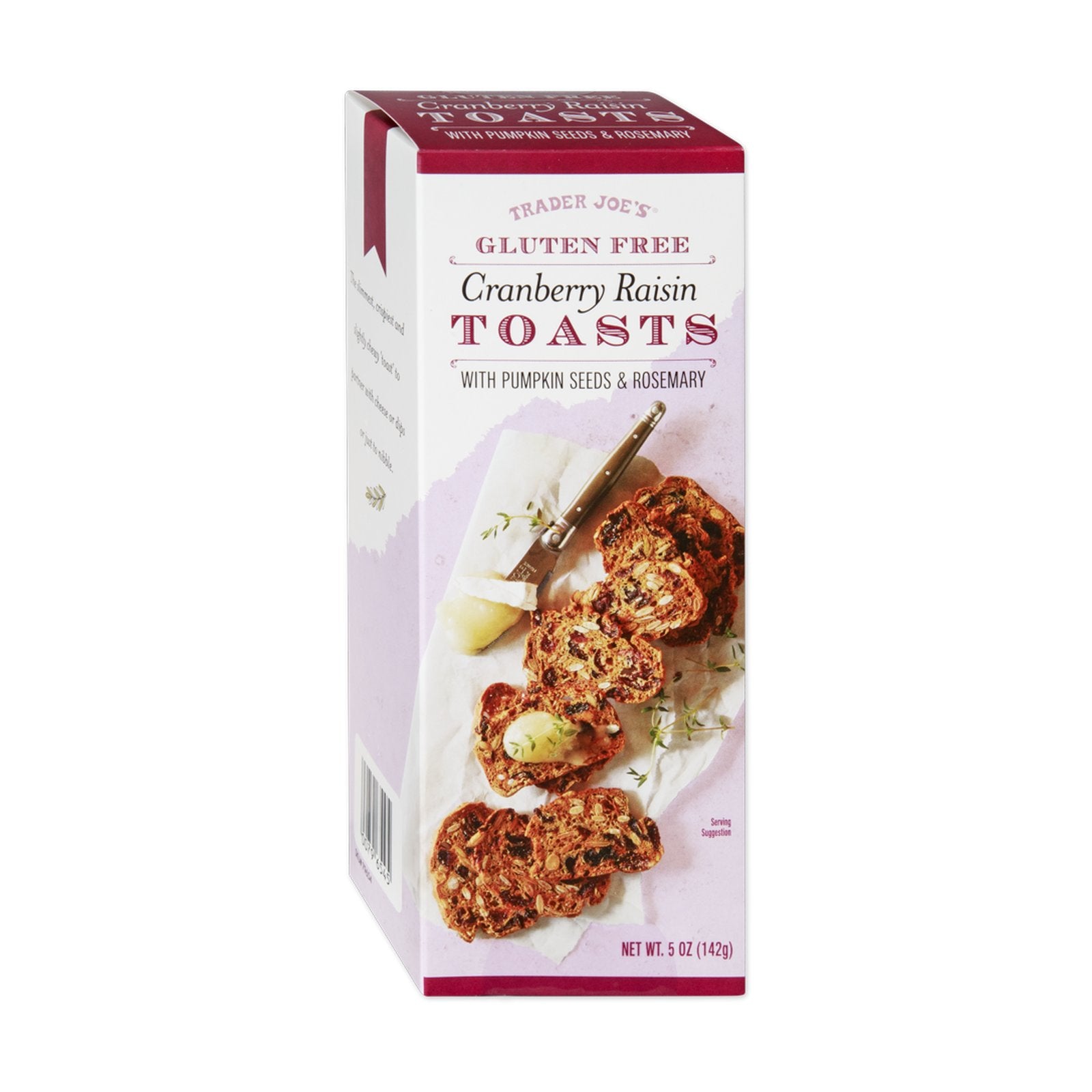 Gluten Free Cranberry Raisin Toasts