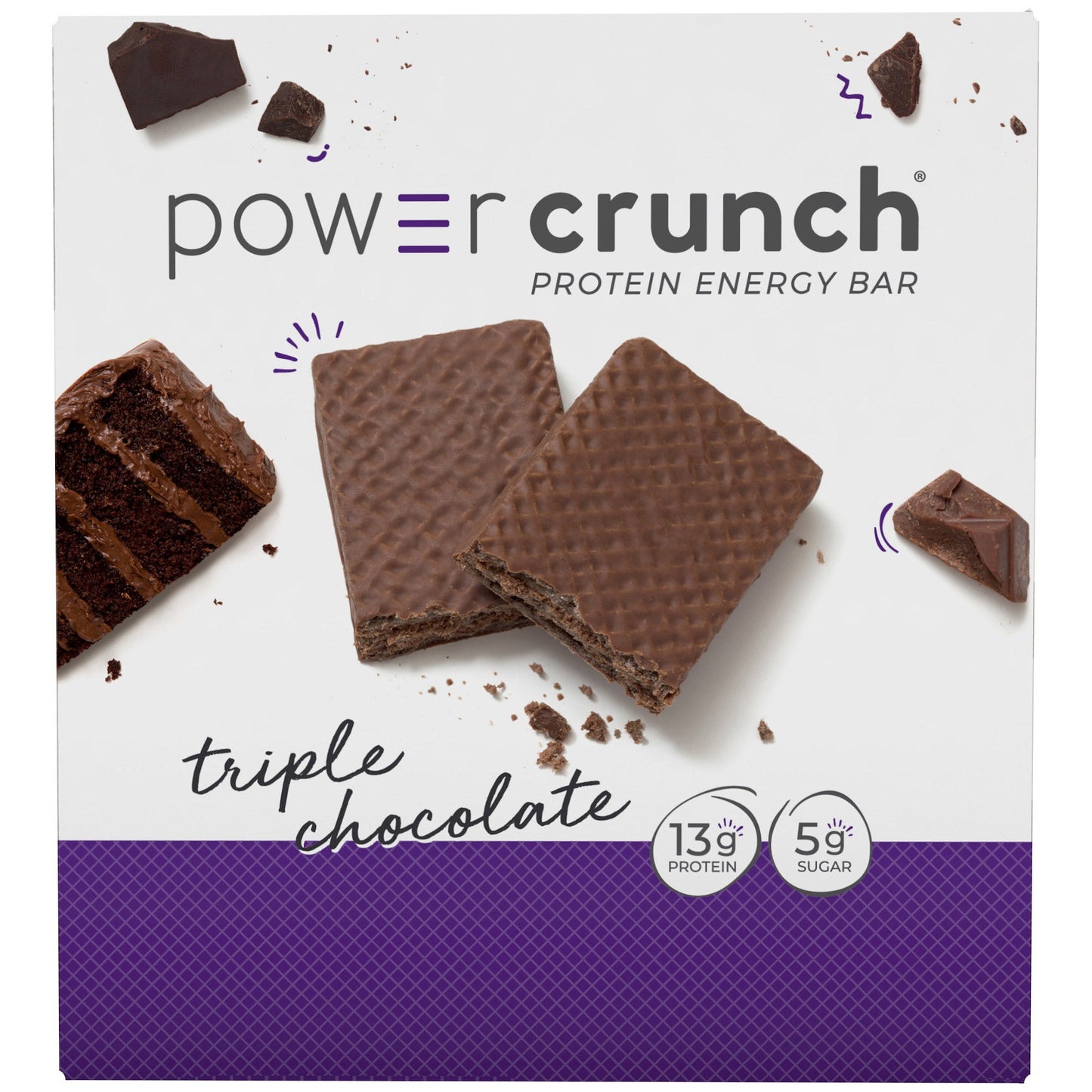 Power Crunch Protein Energy Bar, Triple Chocolate, 1.4 oz, 12-count
