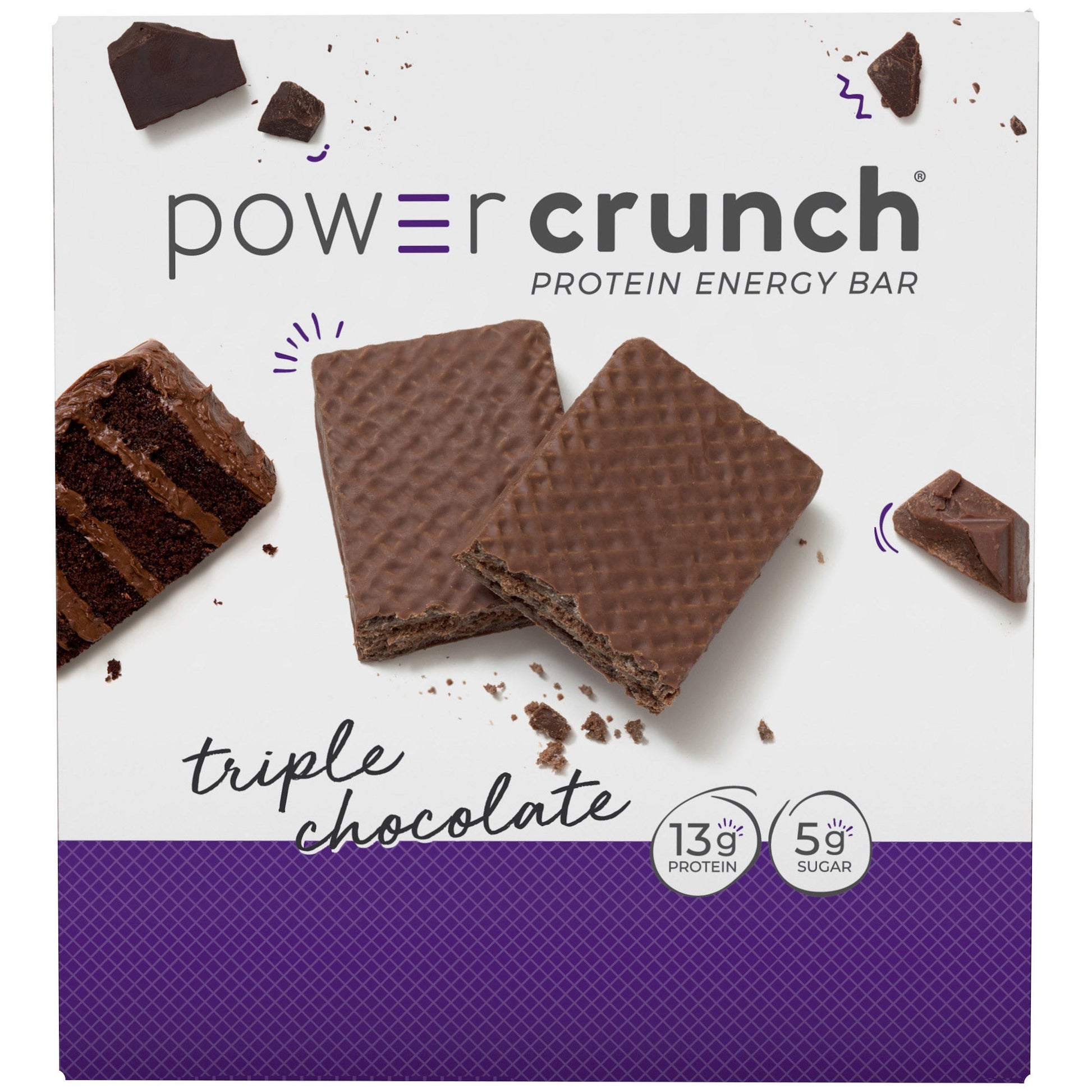 Power Crunch Protein Energy Bar, Triple Chocolate, 1.4 oz, 12-count