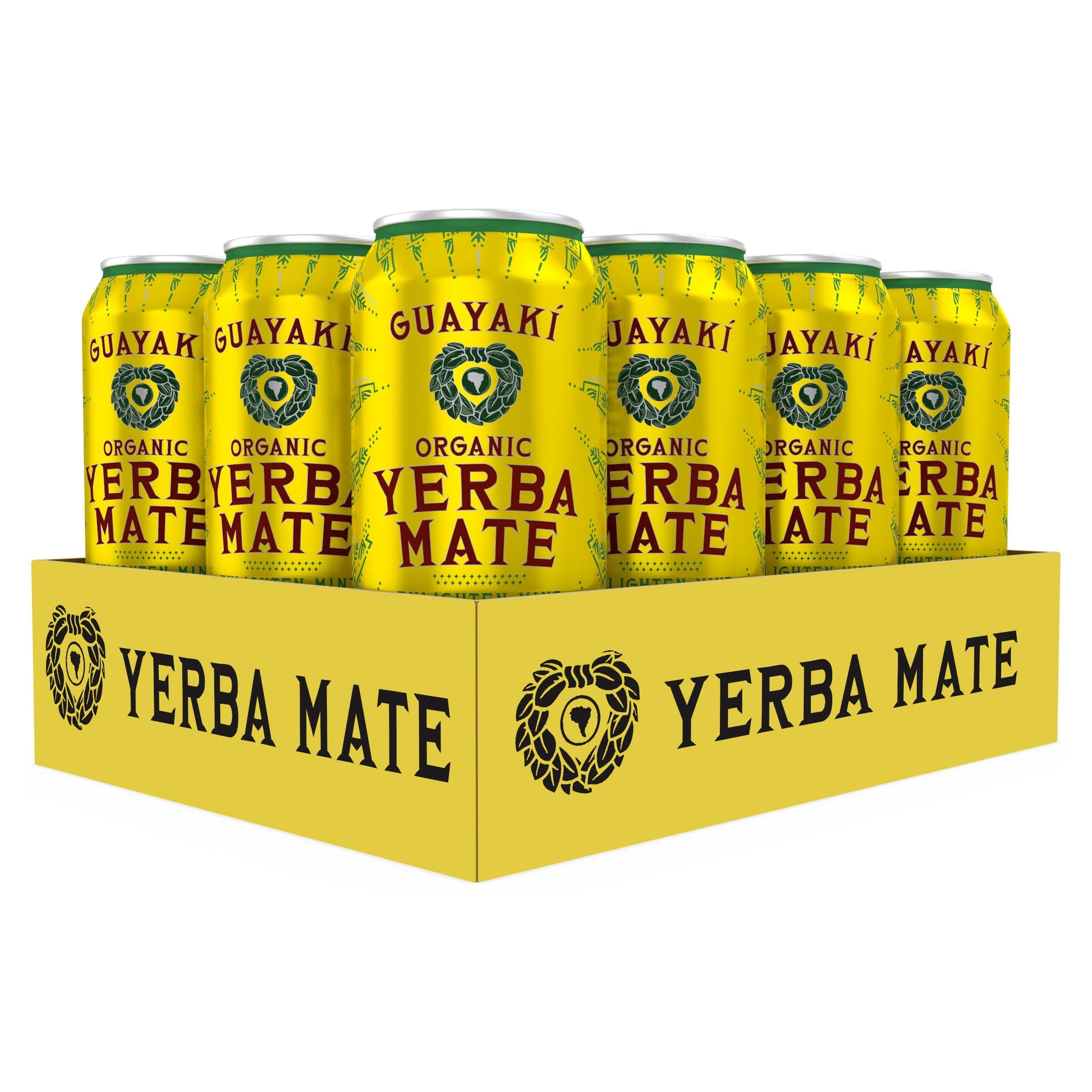 Guayaki Organic Yerba Mate Tea, Enlighten Mint, 15.5 fl oz, 12-count