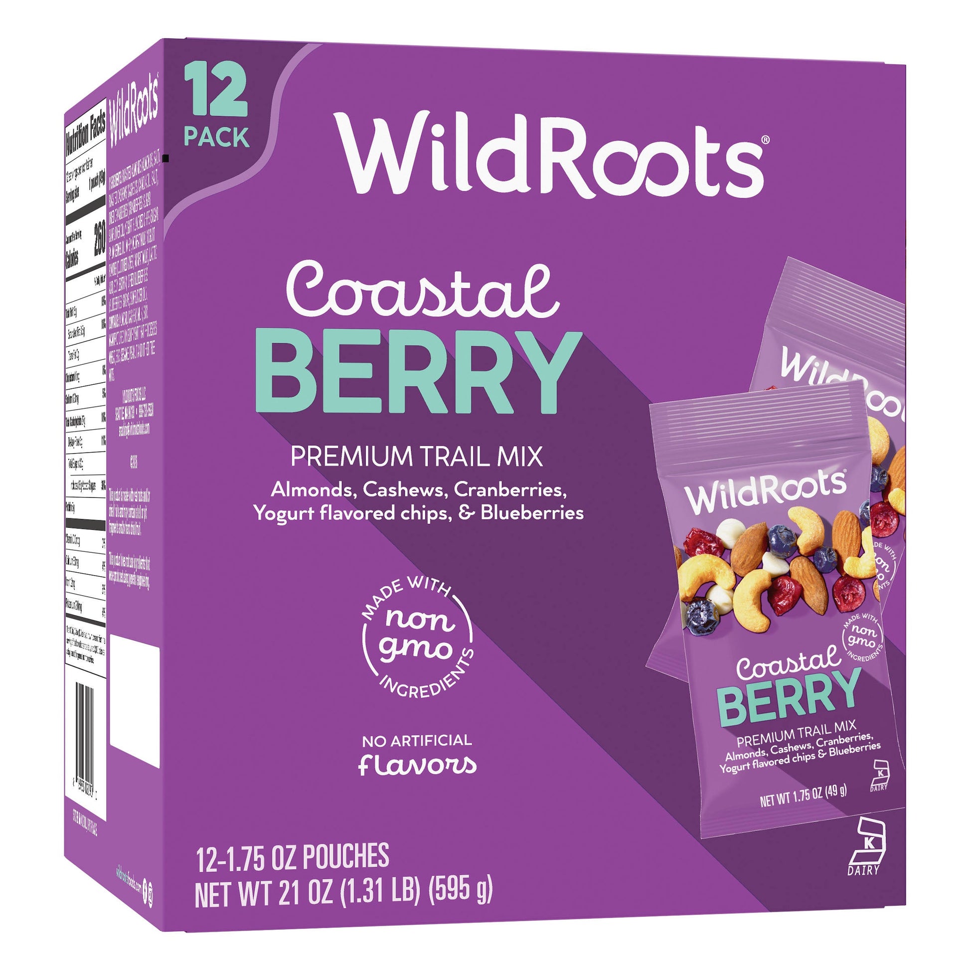 WildRoots Trail Mix, Coastal Berry Blend, 1.75 oz, 12-count
