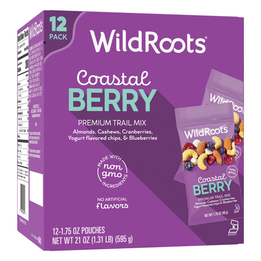 WildRoots Trail Mix, Coastal Berry Blend, 1.75 oz, 12-count