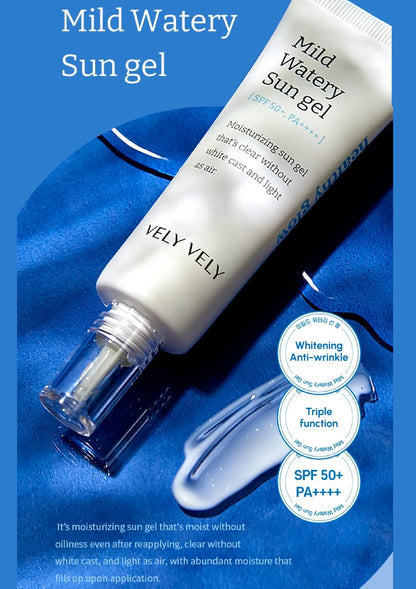 VELY VELY CLEARANCE SALE - [VELY VELY] Mild Watery Sun Gel 50ml - Image 3