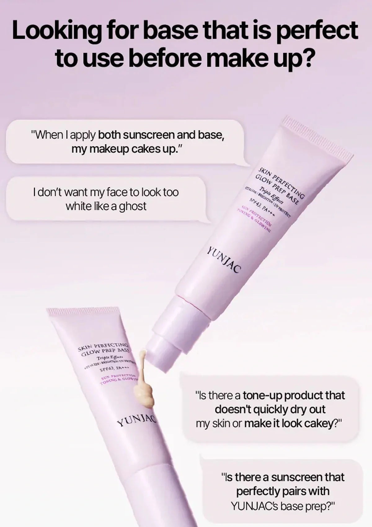 YUNJAC [YUNJAC] Skin Perfecting Glow Up Prep Base SPF43 PA+++ 30ml - Image 3 - YUNJAC
