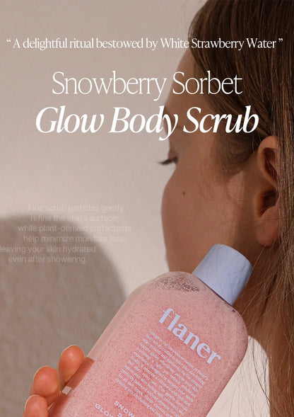 FLANER [FLANER] Snowberry Sorbet Glow Body Scrub 200g - Image 3