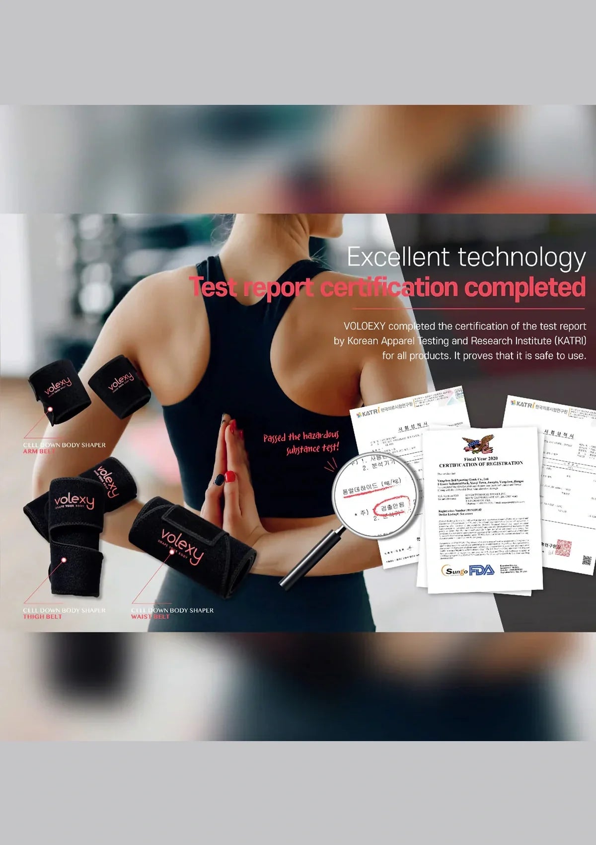 VOLEXY [VOLEXY] Cell Down Body Shaper Waist / Arm / Thigh Belts - Image 3