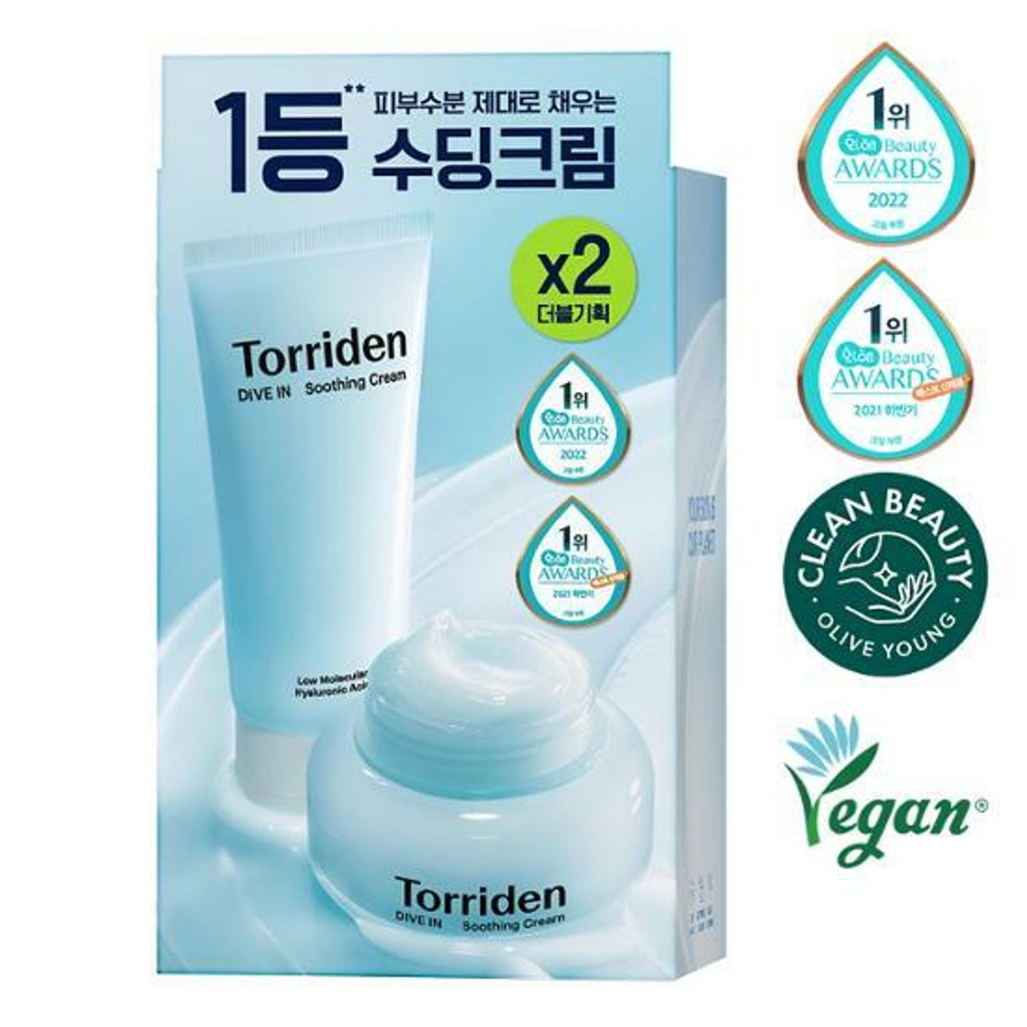 Torriden Torriden Dive-in Soothing Cream 100ml Double Pack - Image 3