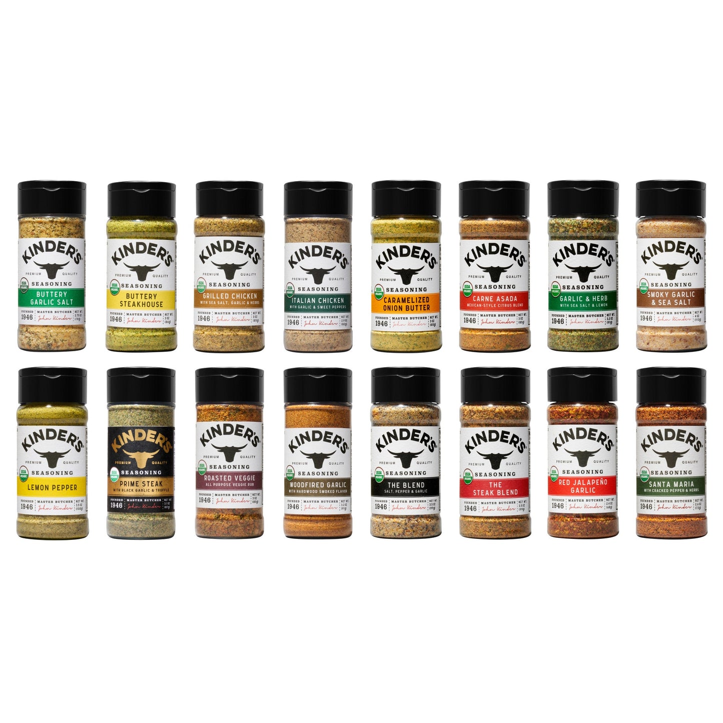 Kinder's Variety Seasoning Pack, 16-count, 49.65 oz. Total