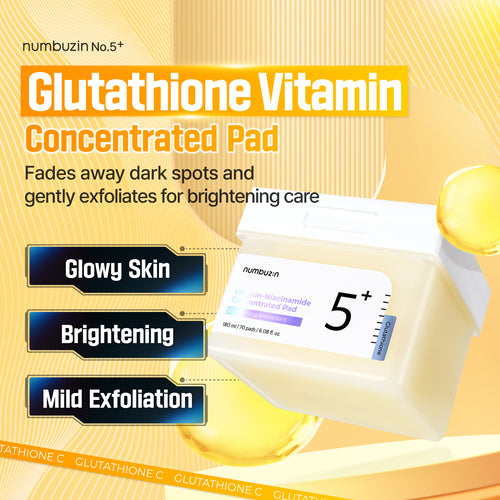 numbuzin [Numbuzin] No.5+ Glutathione Vitamin Concentrated Toner Pad (70 Pads) - Image 3