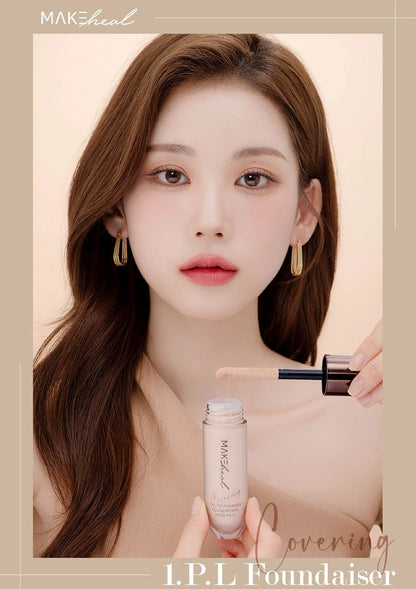 MAKEHEAL [MAKEHEAL] 1.P.L Foundaiser Foundation SPF20 PA++ | Cloud Pang Pang Puff - Image 3