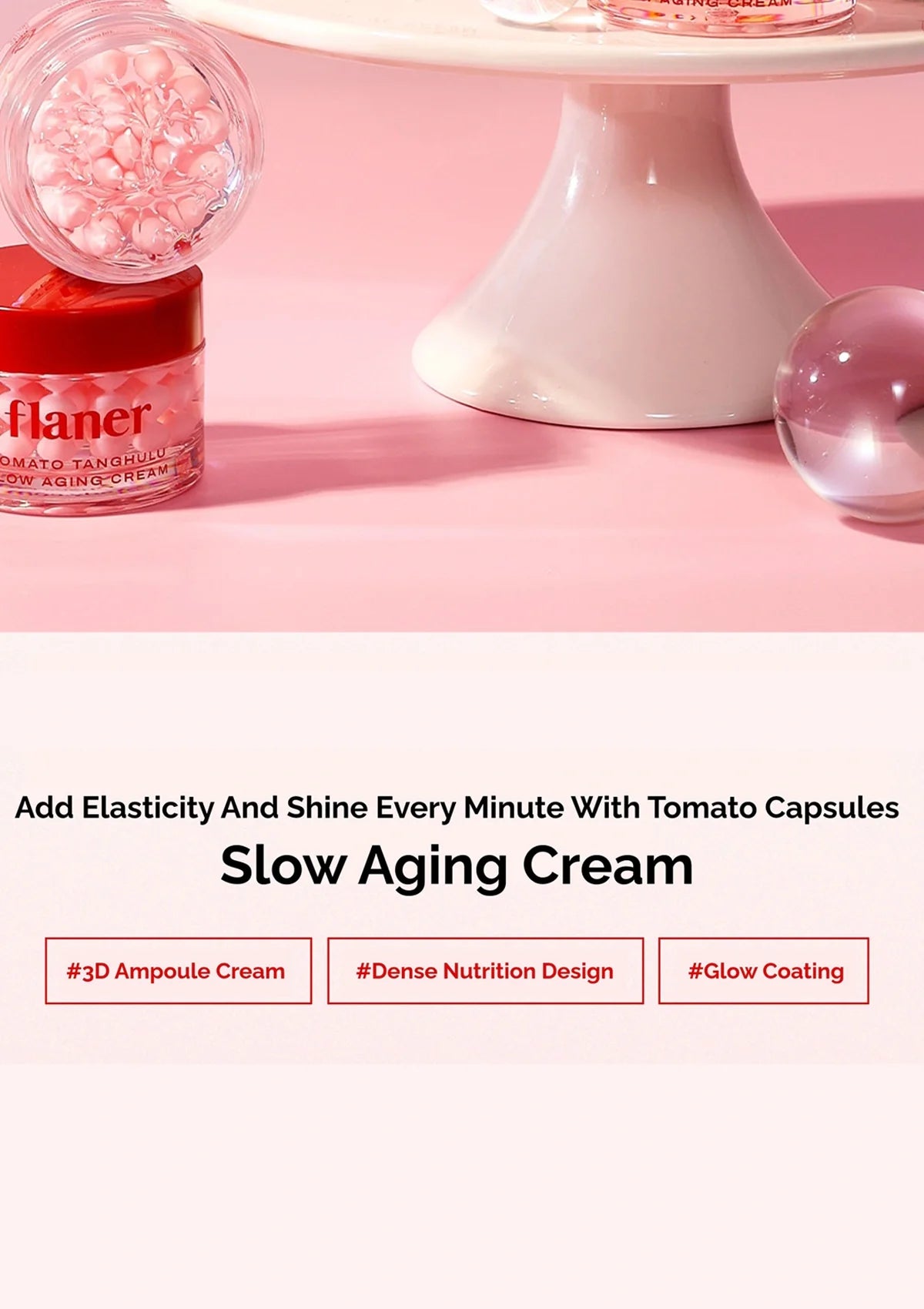 FLANER [FLANER] Tomato Tanghulu Slow Aging Cream 50ml - Image 4 - FLANER