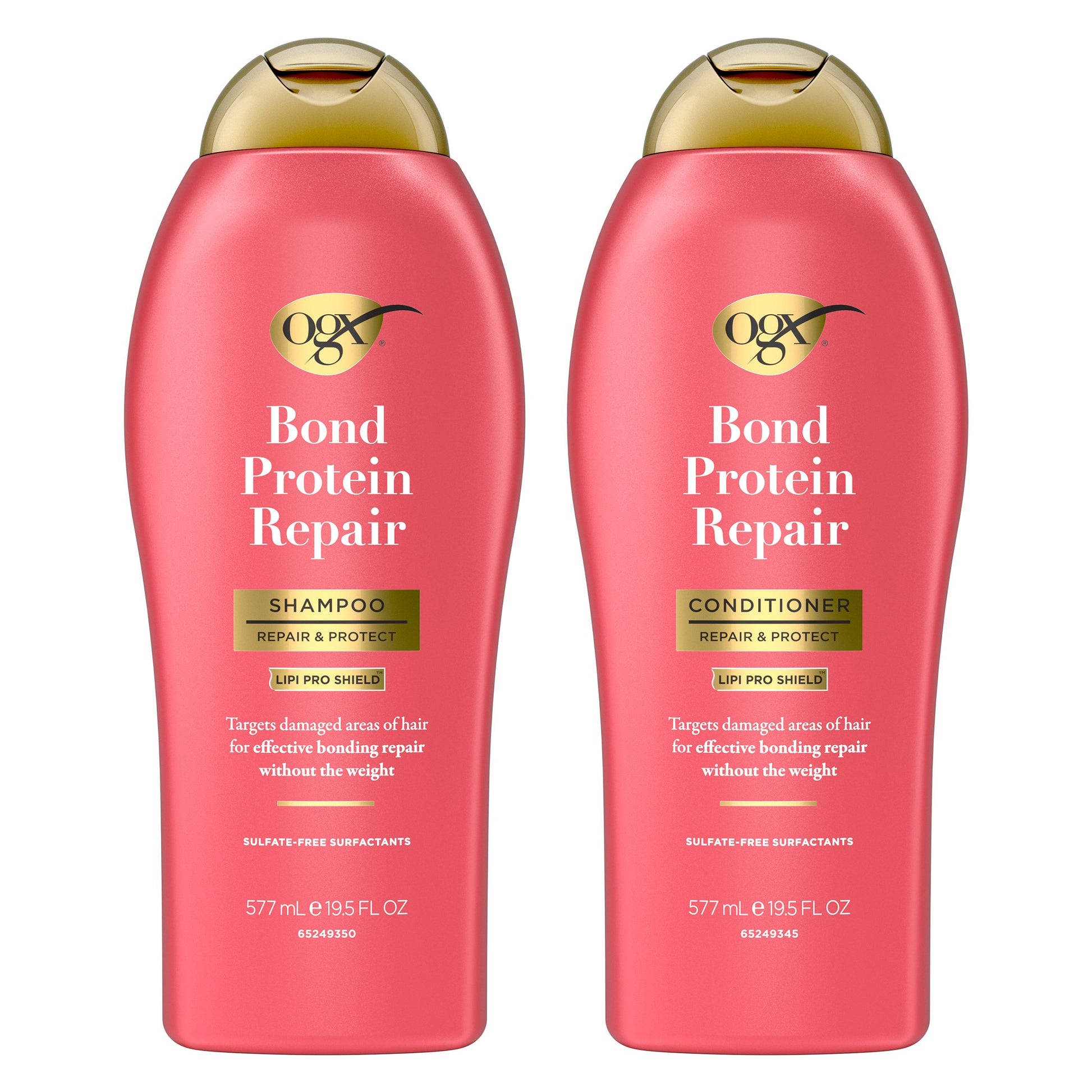 OGX Bond Protein Repair Shampoo & Conditioner, 19.5 fl oz, 2-pack