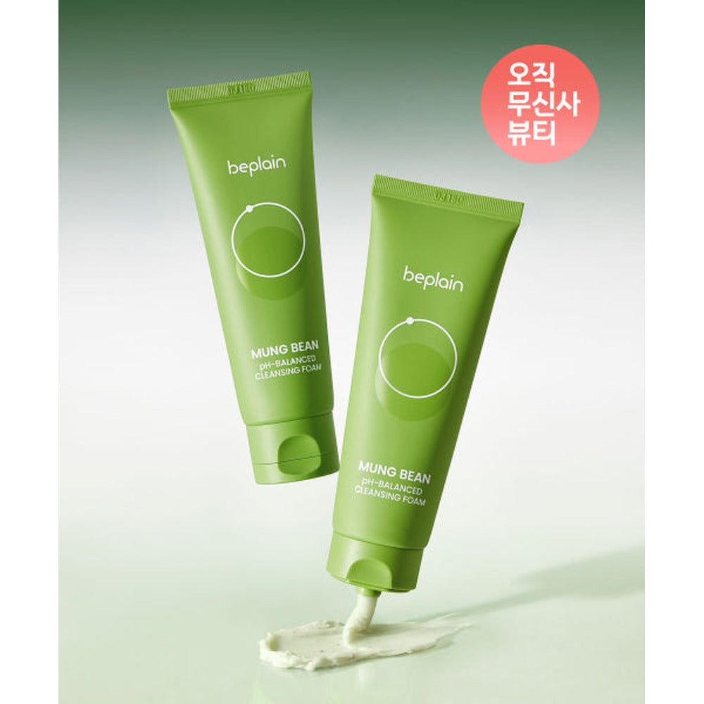beplain [mangomee EDITION] beplain Mung Bean pH-Balanced Cleansing Foam 160ml Double Pack (+Coin Purse)