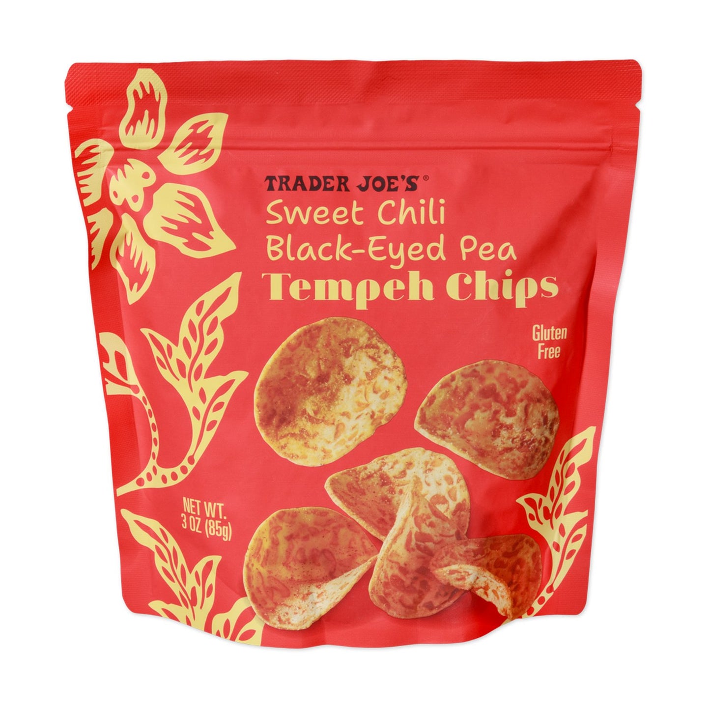 Sweet Chili Black-Eyed Pea Tempeh Chips