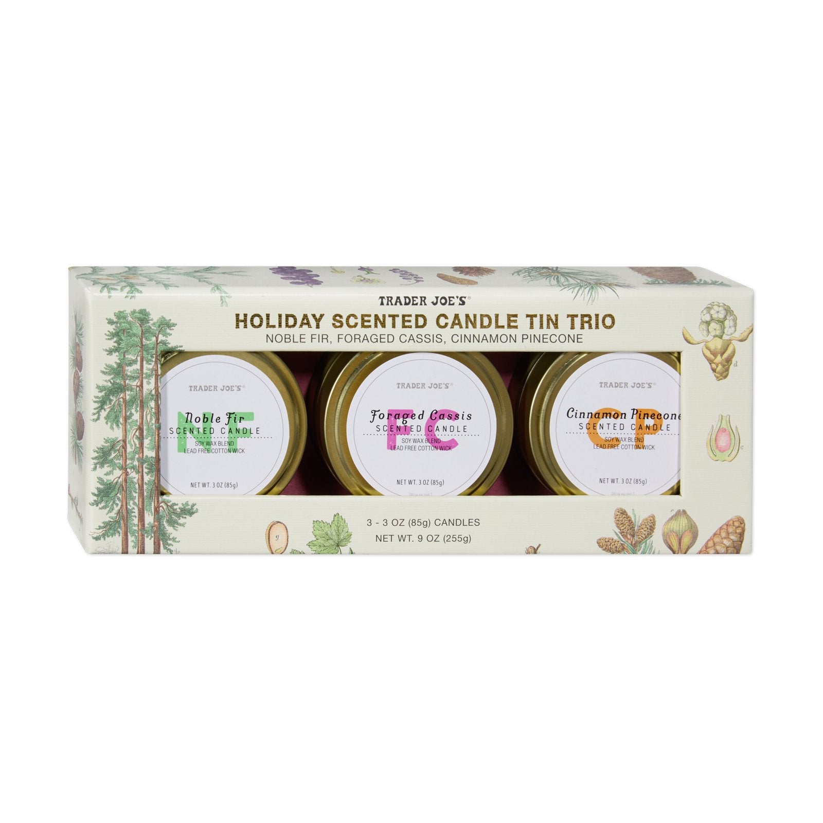 Holiday Scented Candle Trio