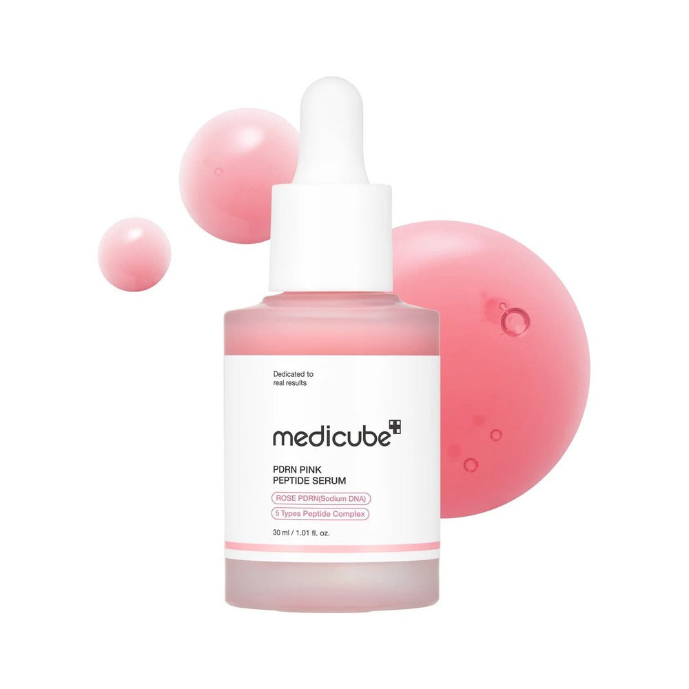 medicube PDRN Pink Peptide Ampoule 30ml Refill Set (+Refill Pack 50ml+Gel Pads 2P(2ea)) - medicube