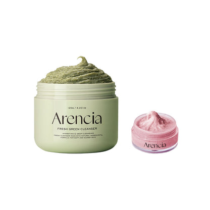 Arencia Arencia Fresh Green Rice Mochi Cleanser 120g Set (+Rosehip Cleanser 15g) - Image 3