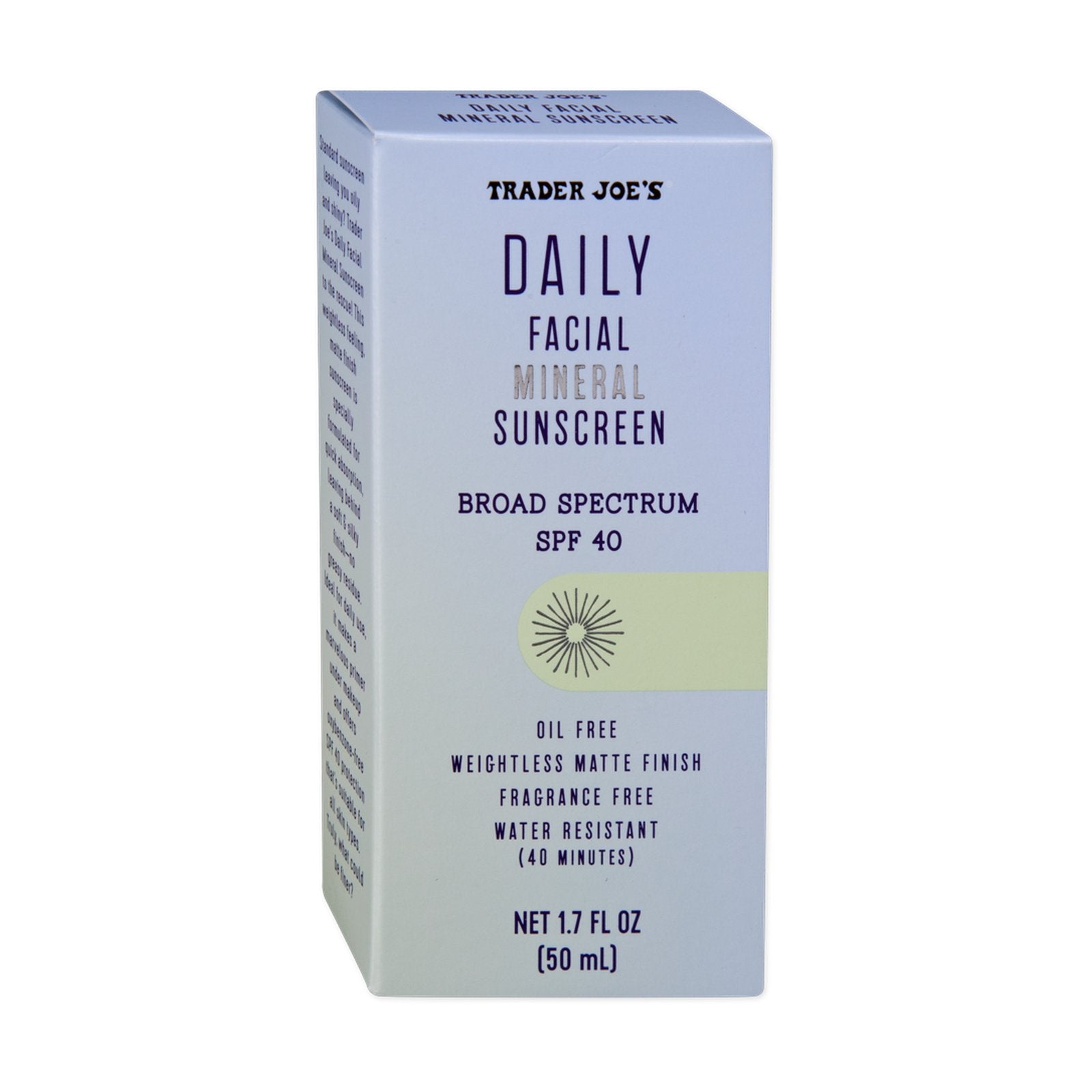 Daily Facial Mineral Sunscreen SPF 40