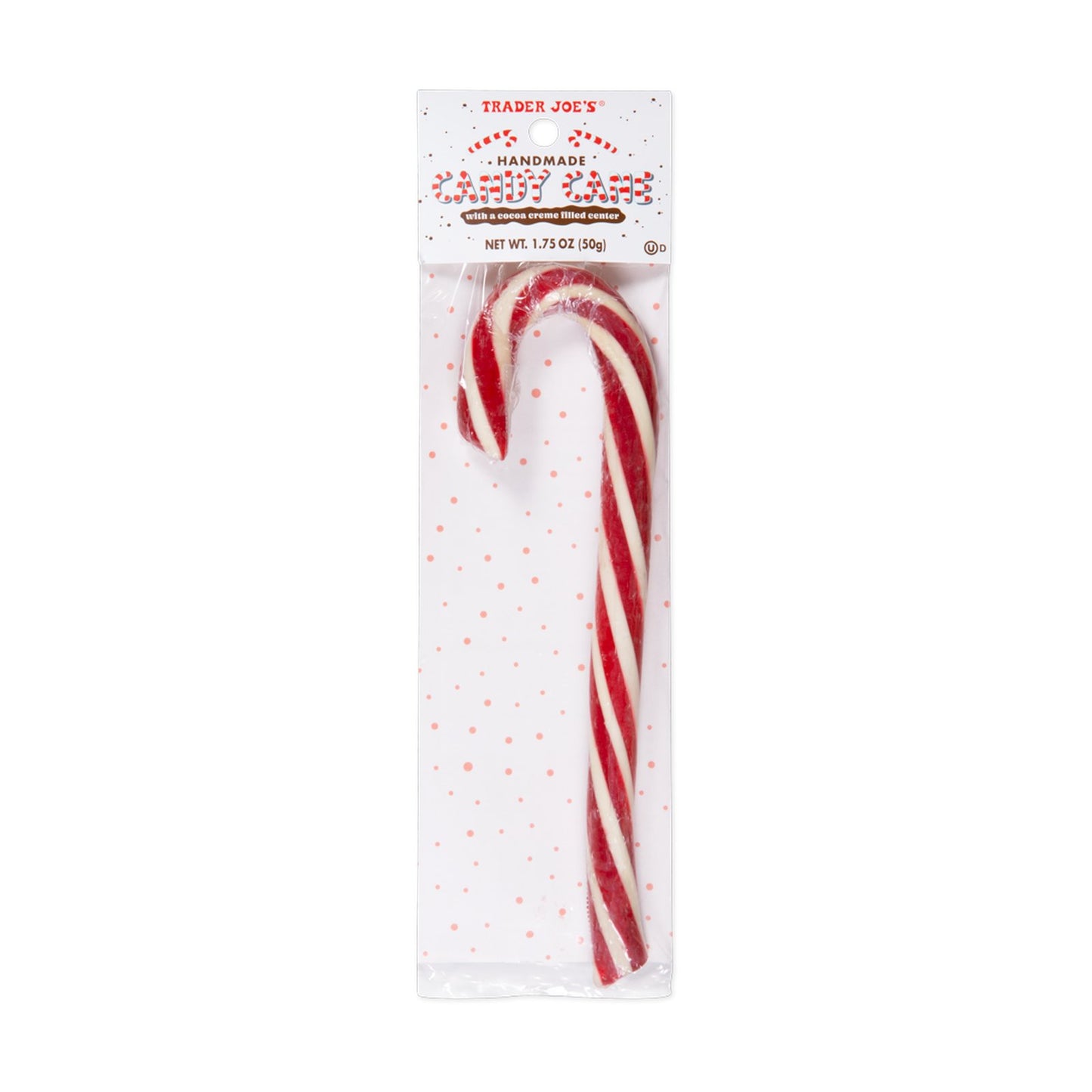 Handmade Candy Cane with Cocoa Center
