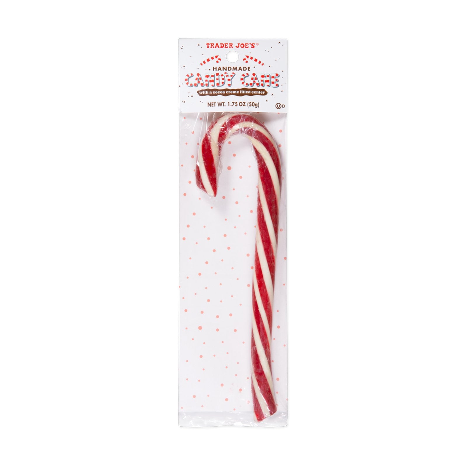 Handmade Candy Cane with Cocoa Center