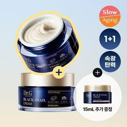 Dr.G Dr.G Black Snail Cream Duo Set (50ml+50ml+15ml Gift) - Image 2