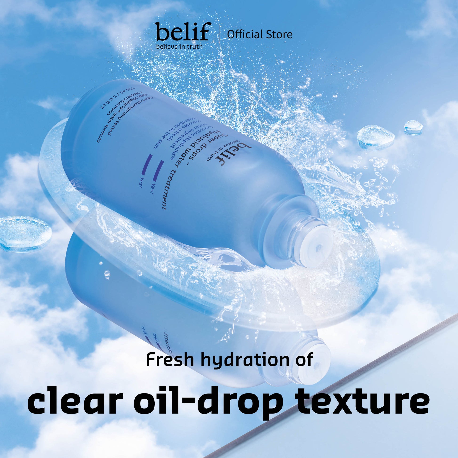 belif [belif] Super Drops Hyalucid Water Treatment 150ml - Image 3 - belif