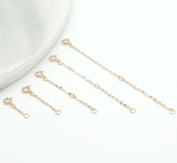 14k 18k 목걸이 팔찌 발찌 늘림 보조체인 연장체인 연장줄 (3cm,5cm,7cm,9cm)