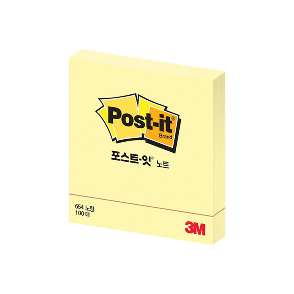 3M Post-it Index Notes Adhesive Memo Pad 654