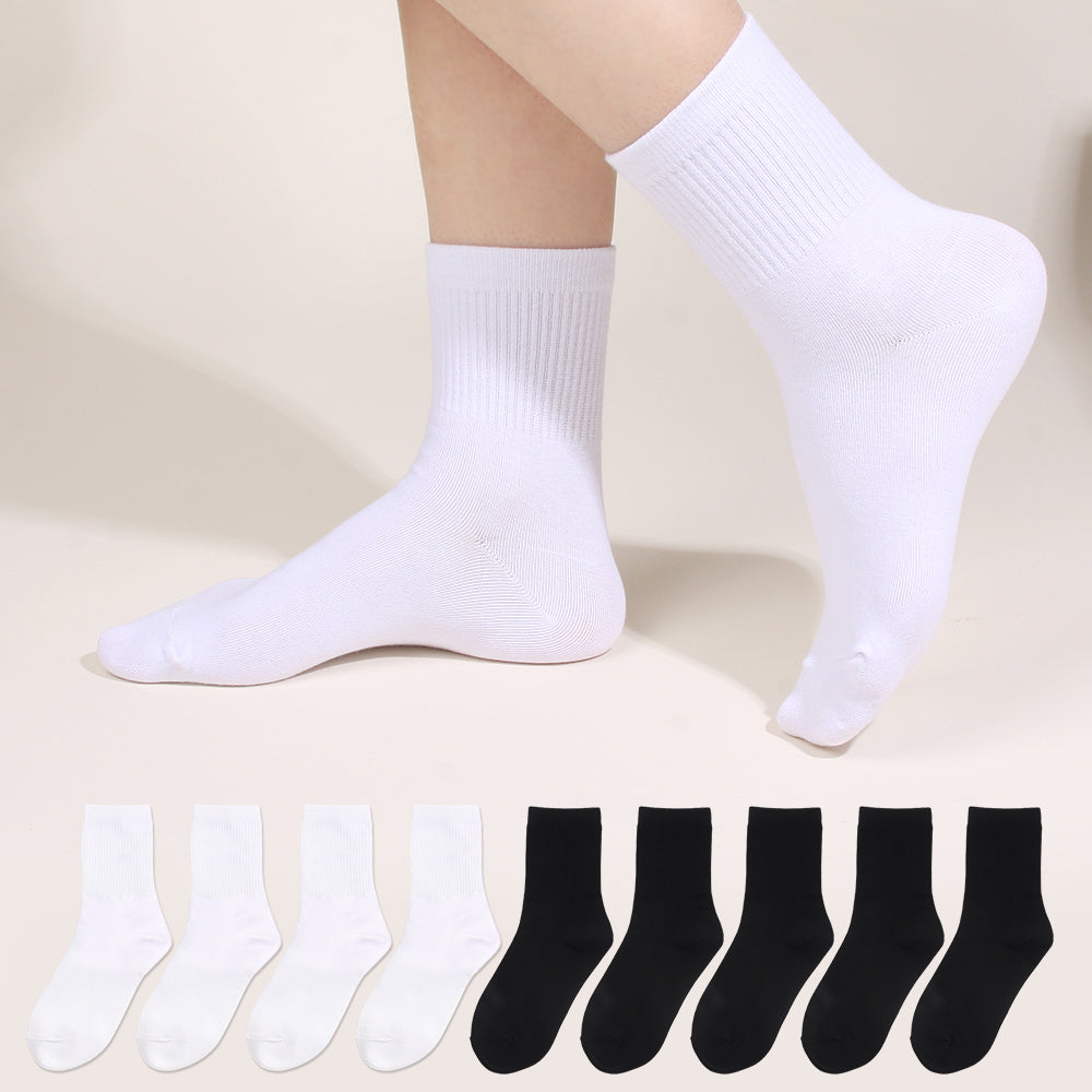 두발로 프리미엄 여성용 데일리 중목 밴딩 양말 10켤레