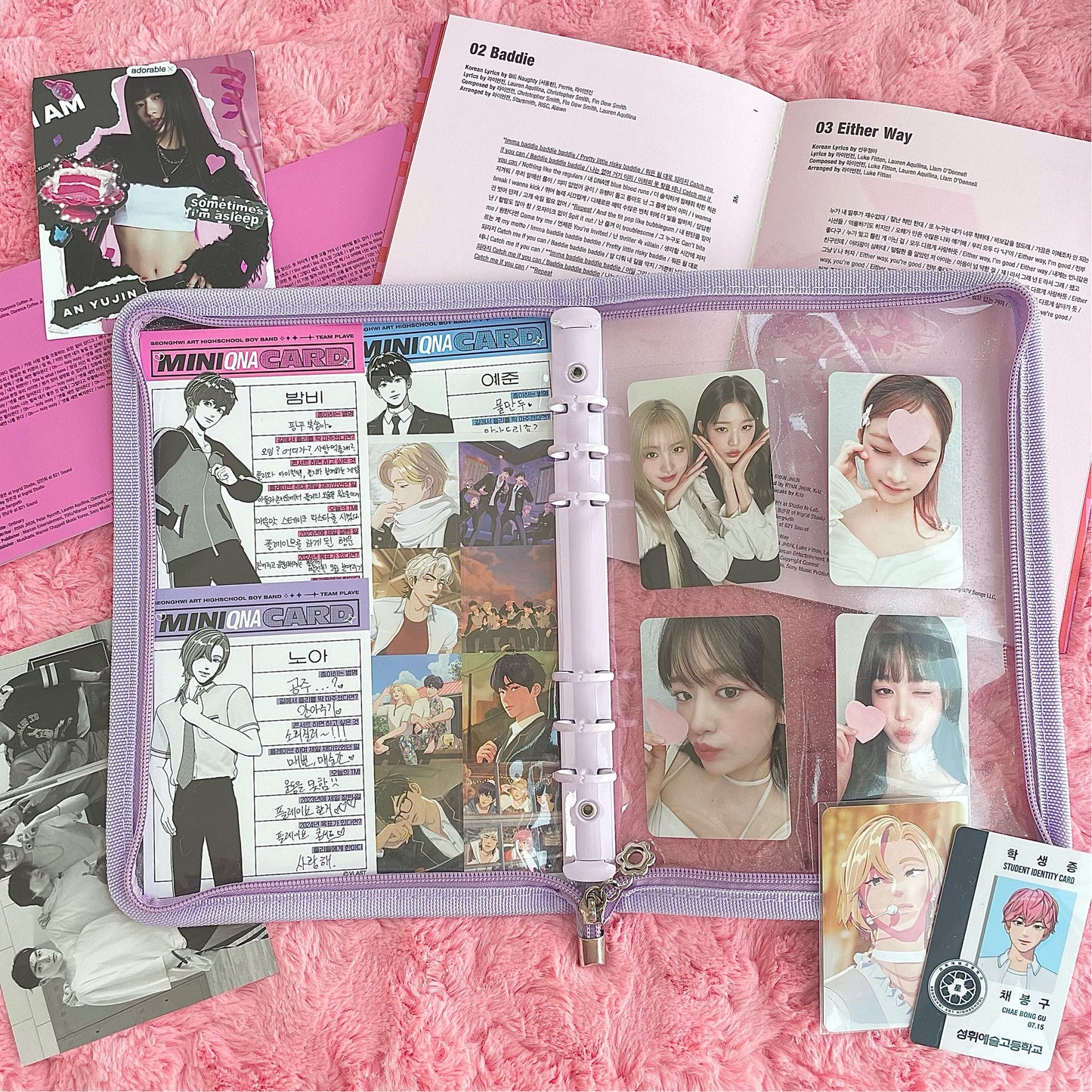 Danishop 6-Hole A5 Photocard Binder Refill, Clear