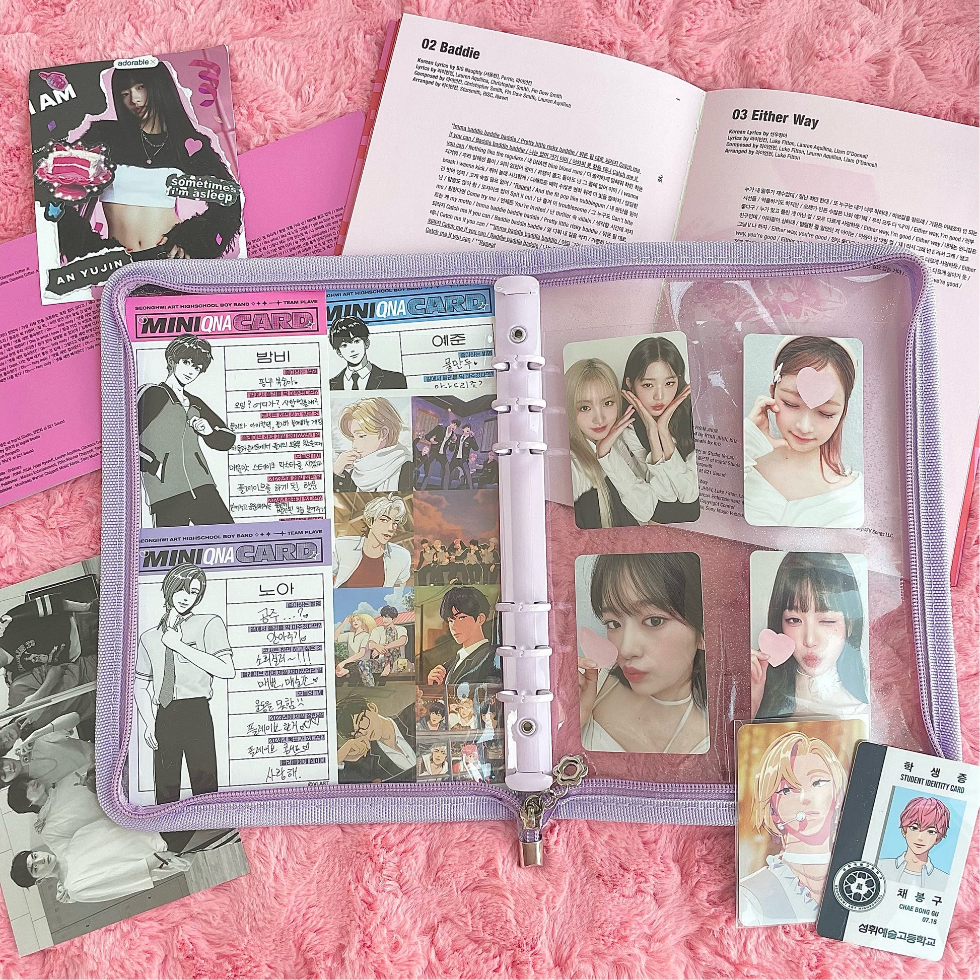 Danishop 6-Hole A5 Photocard Binder Refill, Clear