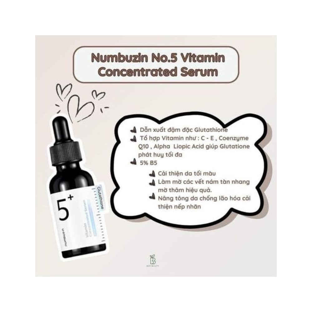 numbuzin No.5+ Vitamin Concentrated Serum 30mL+30mL Duo Set