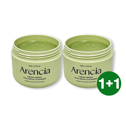 Arencia Fresh Green Rice Mochi Cleanser 120g Set (+Rosehip Cleanser 15g)