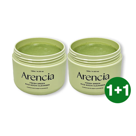 Arencia Fresh Green Rice Mochi Cleanser 120g Set (+Rosehip Cleanser 15g)