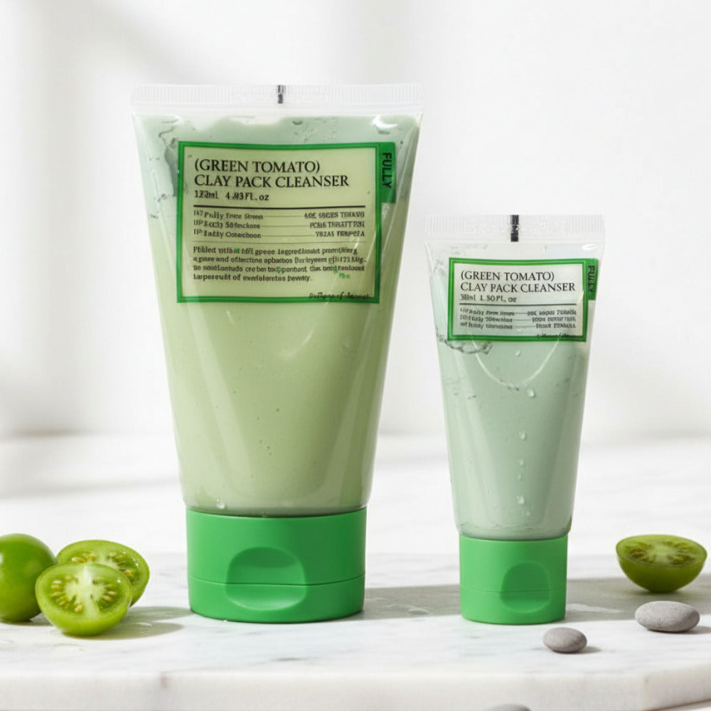 fully Pack Cleanser 120ml+30ml Set &ndash; Green Tomato/ Red Tomato/ Rice Dough - fully