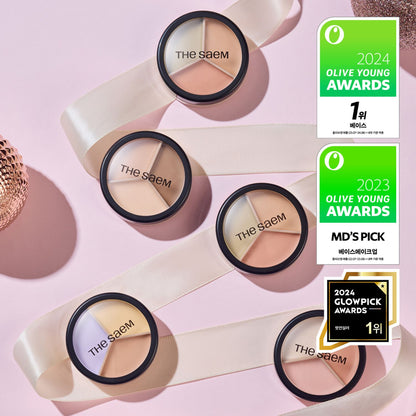 THE SAEM THE SAEM Cover Perfection Triple Pot Concealer (11 Options)