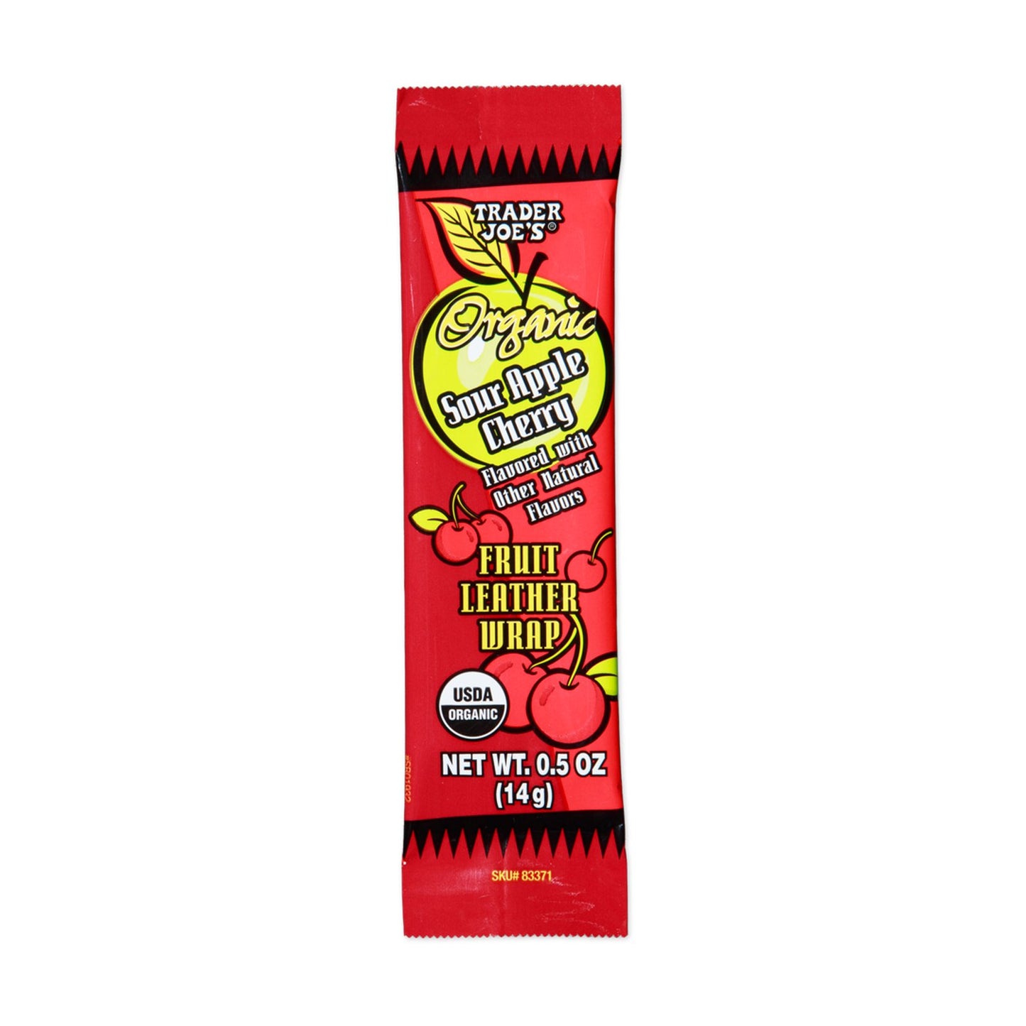 Organic Sour Apple Cherry Fruit Leather Wrap