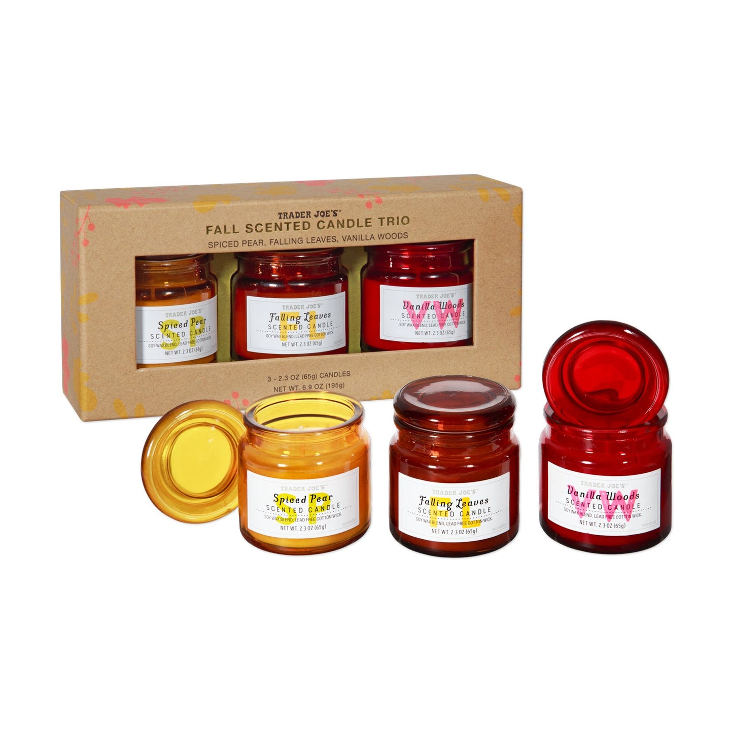 Fall Scented Candle Trio