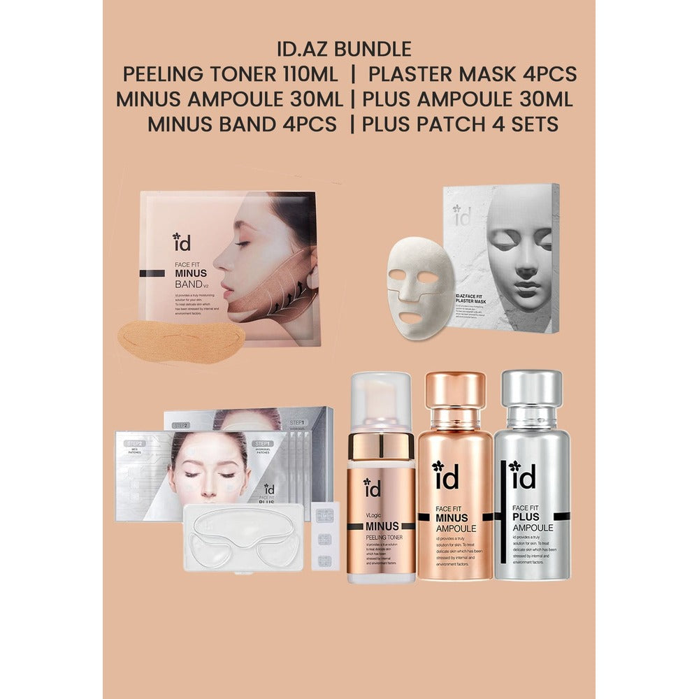 ID.AZ [BUNDLE] ID.AZ Minus Ampoule  |  Minus Band  |  Peeling Toner  |  Plaster Mask  |  Plus Ampoule  |  Plus Patch V3