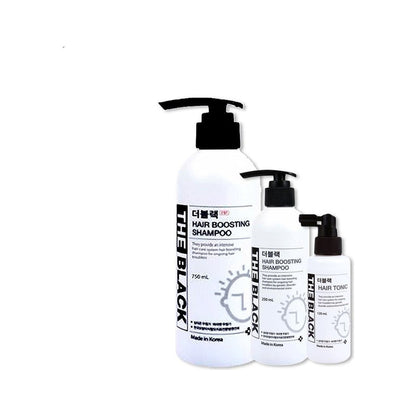 THE BLACK [THE BLACK] (1 PCS)250ml Shampoo+(1 PCS)750ml Shampoo+(1 PCS)Hair Tonic120ml + Avocamo Brush