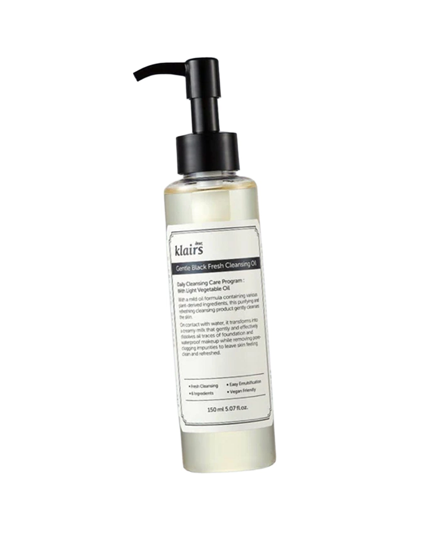 KLAIRS Gentle Black Fresh Cleansing Oil