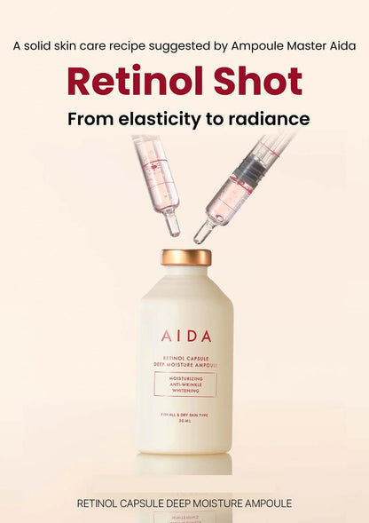AIDA [AIDA] Retinol Capsule Deep Moisture Ampoule 30ml - Image 3