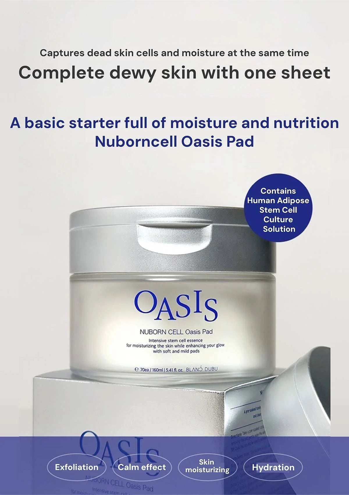 BLANC DUBU [BLANC DUBU] Nuborn Cell Oasis Pad 160ml (70 Pads) - Image 3 - BLANC DUBU