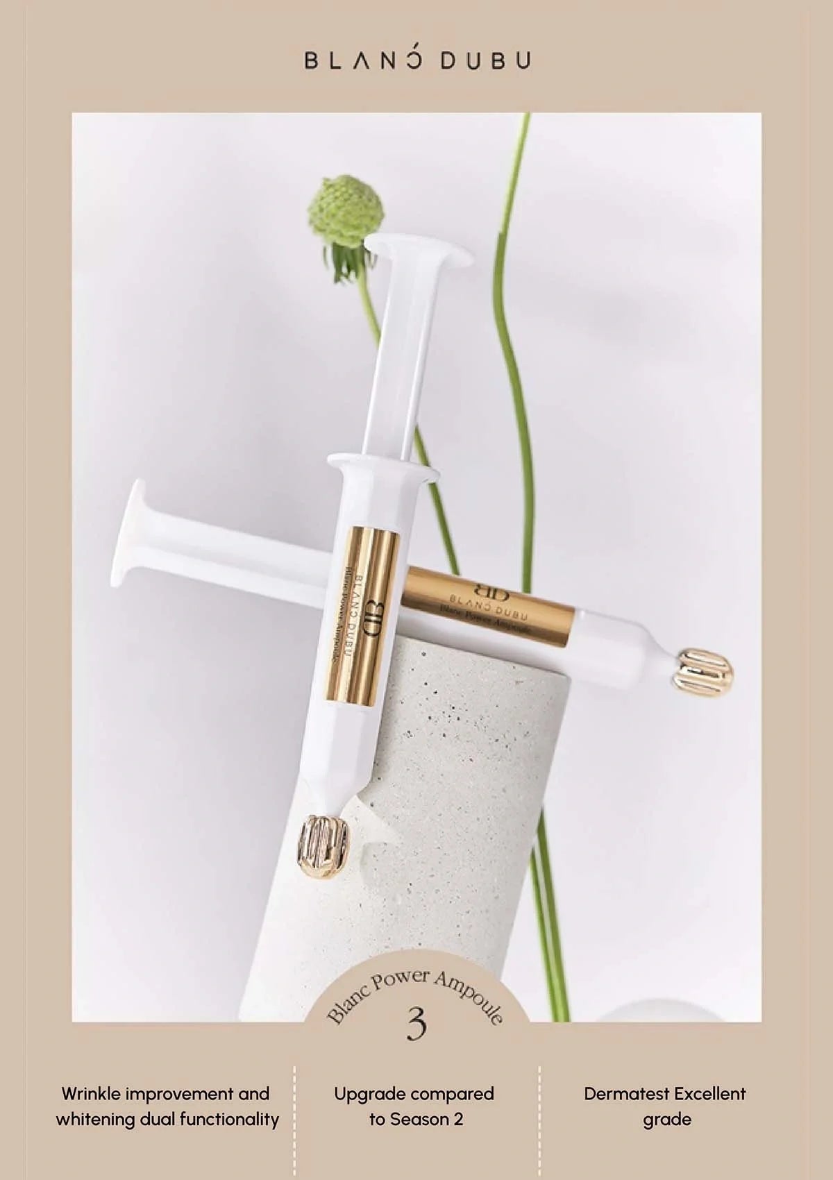 BLANC DUBU [BLANC DUBU] Nuborn Cell Blanc Power Ampoule Upgraded Season 3 (1 Box = 5 Ampoules x 7ml) - Image 4