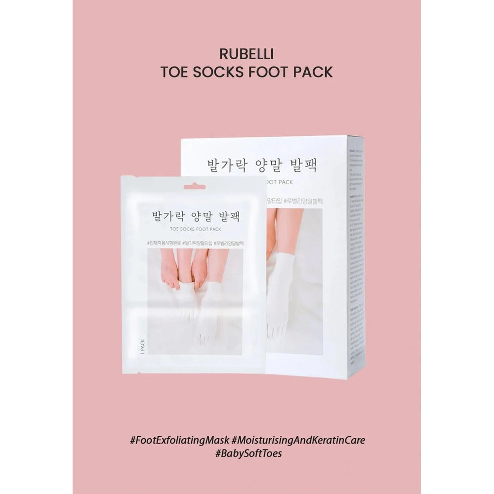 RUBELLI [RUBELLI] Toe Socks Foot Pack (1 Box = 3 Pairs)