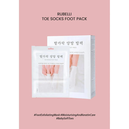 RUBELLI [RUBELLI] Toe Socks Foot Pack (1 Box = 3 Pairs)