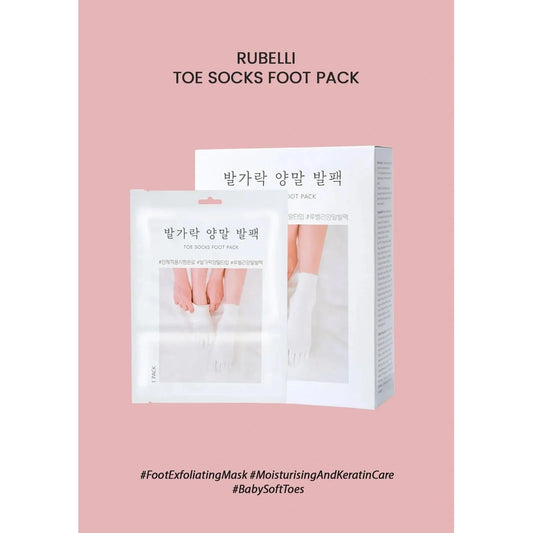 RUBELLI [RUBELLI] Toe Socks Foot Pack (1 Box = 3 Pairs)