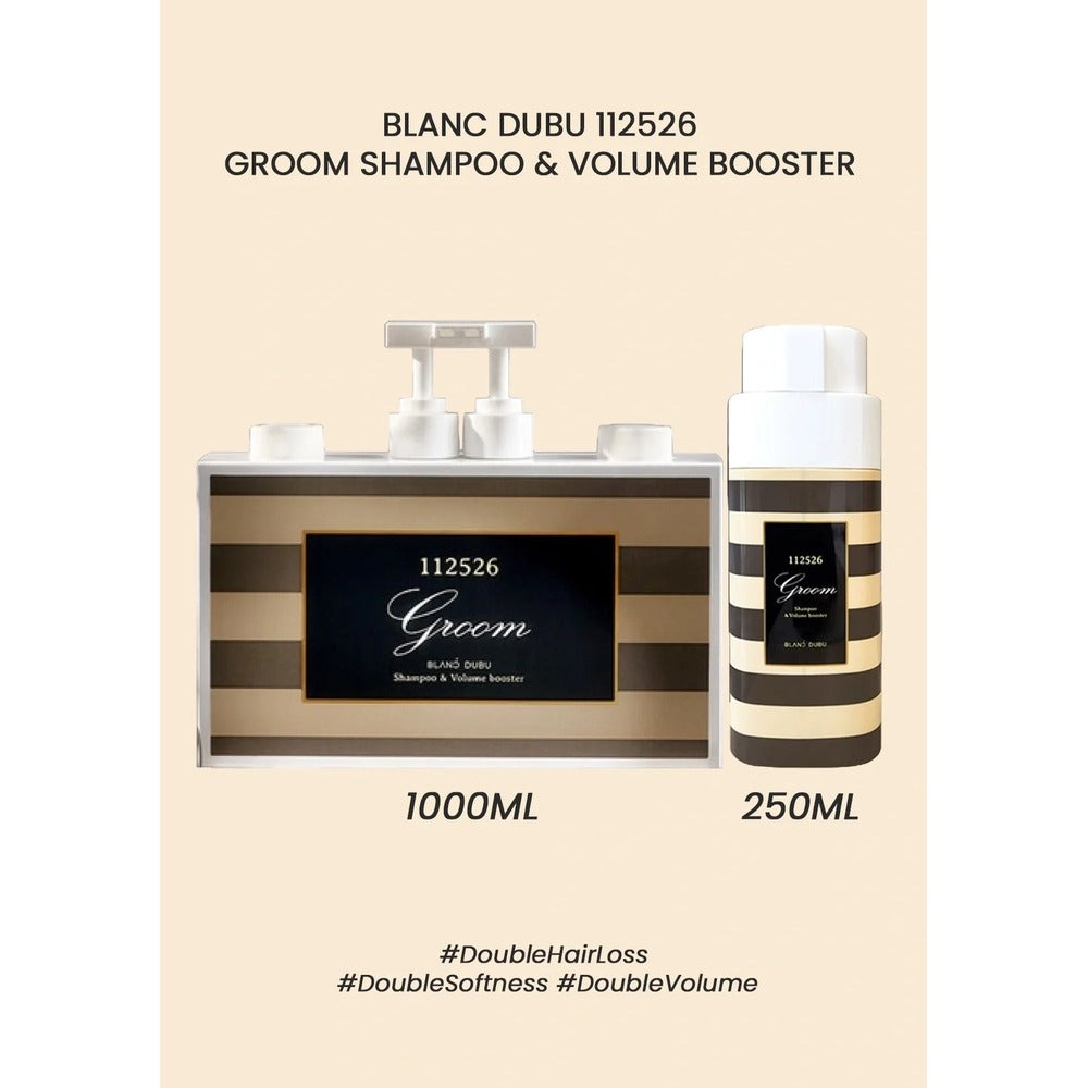BLANC DUBU [BLANC DUBU] 112526 Groom Shampoo & Volume Booster I Booster Scalp Brush I Groom Vitamin Power Hair Essence