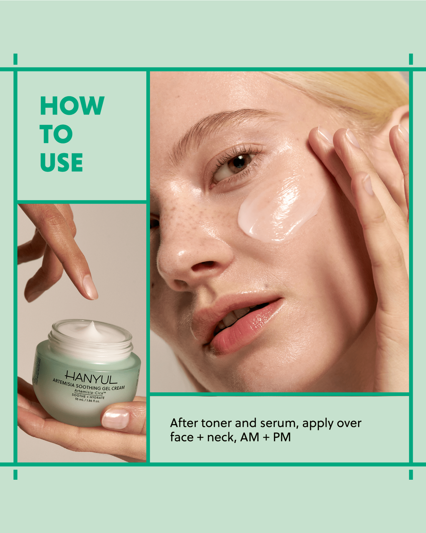 Hanyul Artemisia Soothing Gel Cream - Image 3 - Hanyul