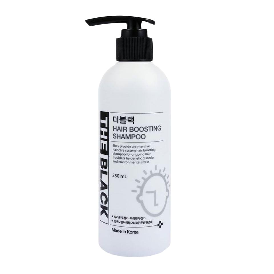 THE BLACK [THE BLACK] (1 PCS)250ml Shampoo+(1 PCS)750ml Shampoo+(1 PCS)Hair Tonic120ml + Avocamo Brush - Image 3 - THE BLACK